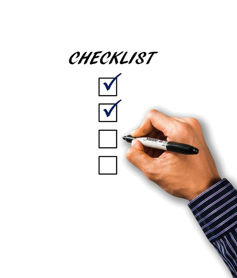 Timeline Checklist
